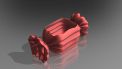 Candy Box 3D with text