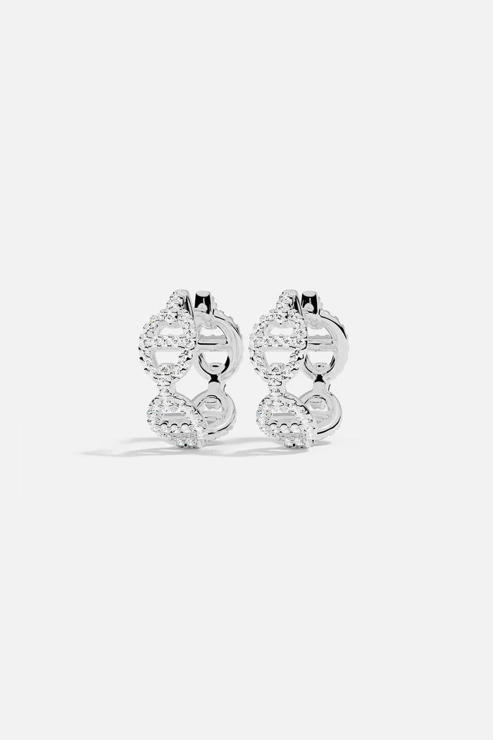 APM Monaco yacht club Maille Marine Hoop Earrings