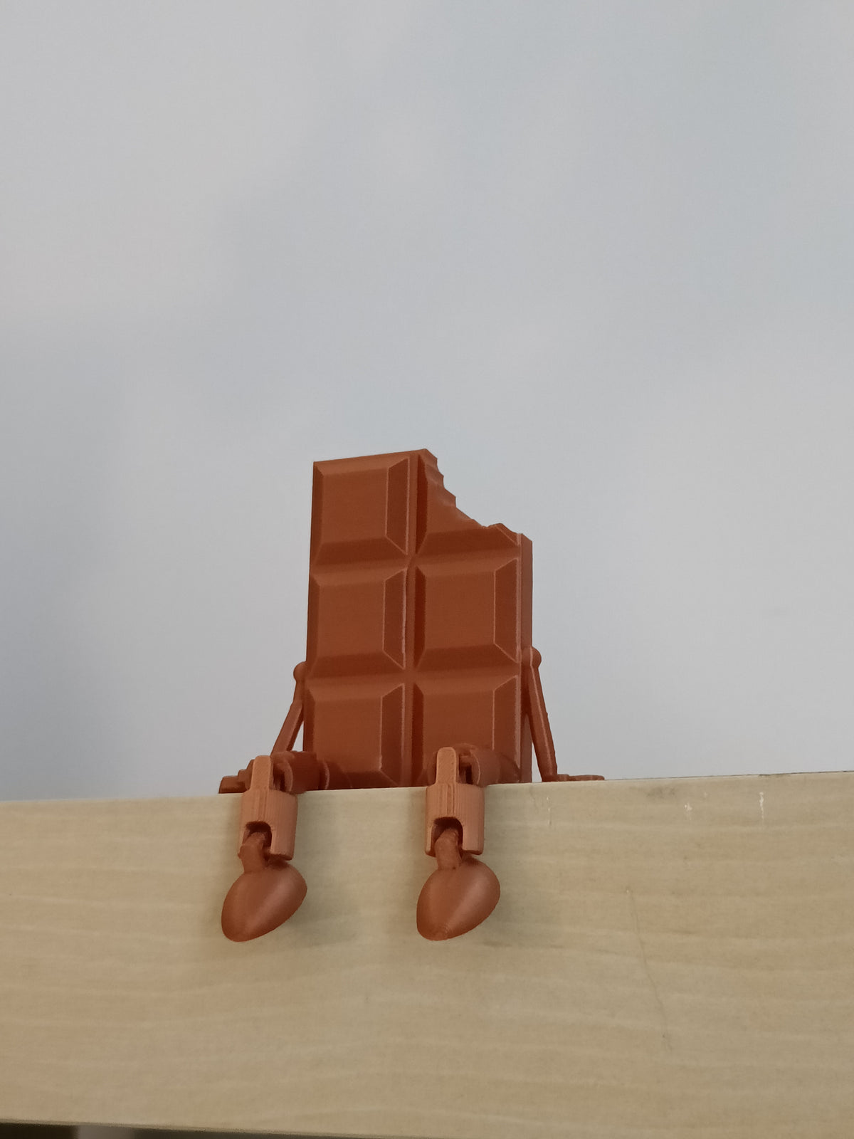 Chocolate with articulated legs